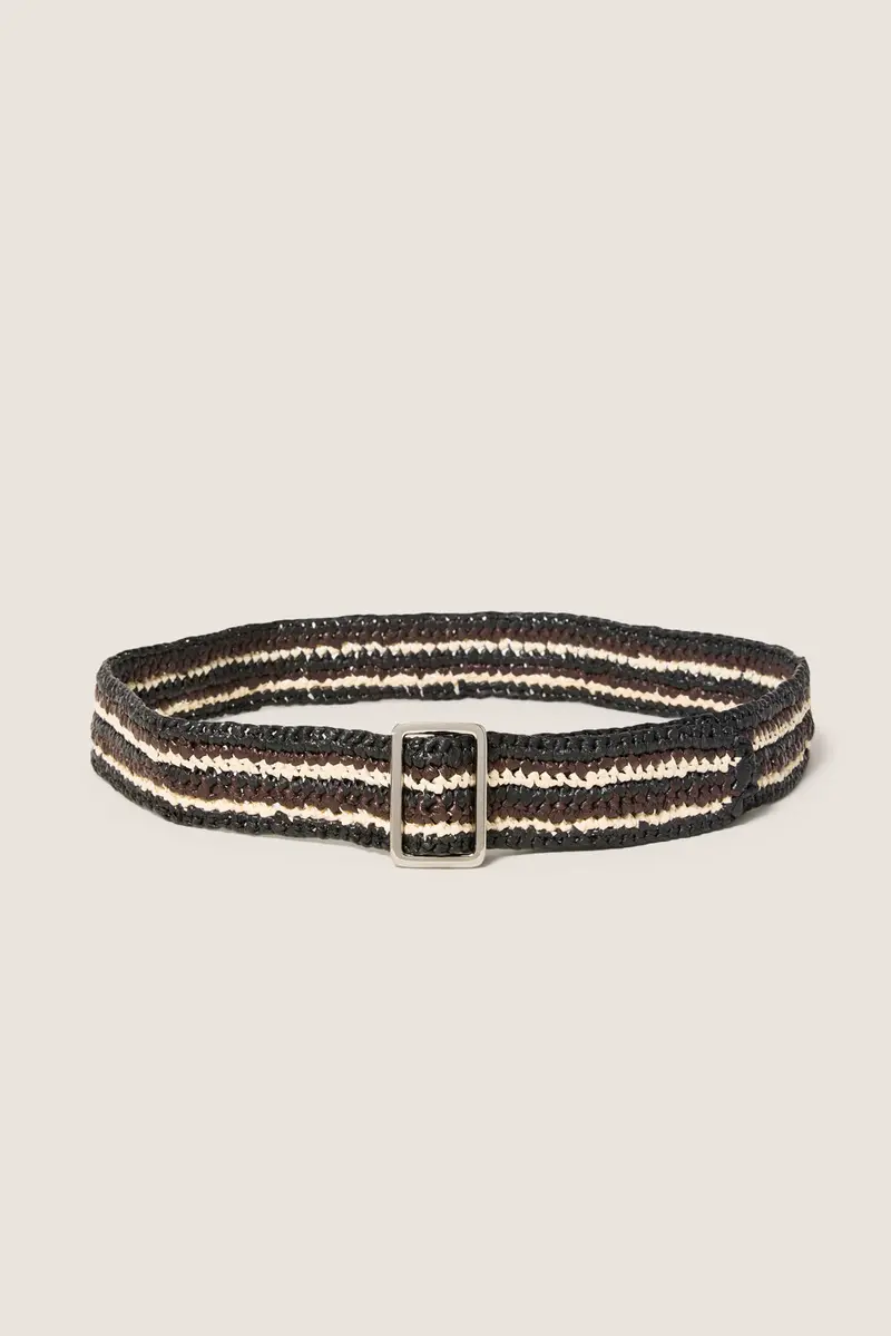 Women's Makena Raffia Belt 1