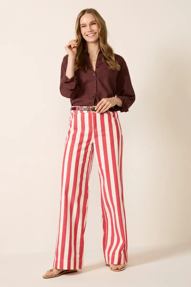 Women's Maker Wide Leg Stripe Pants 1