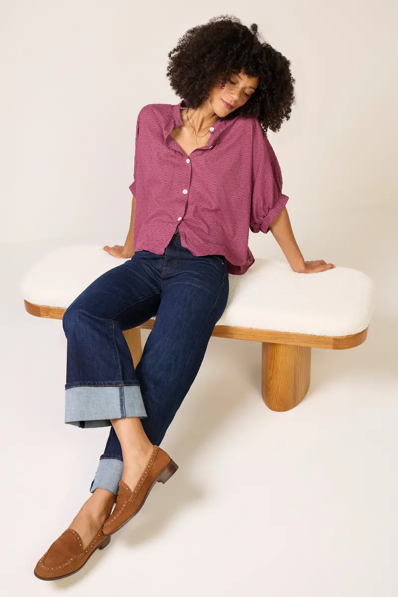 Women's Mandarin Collar Top 1