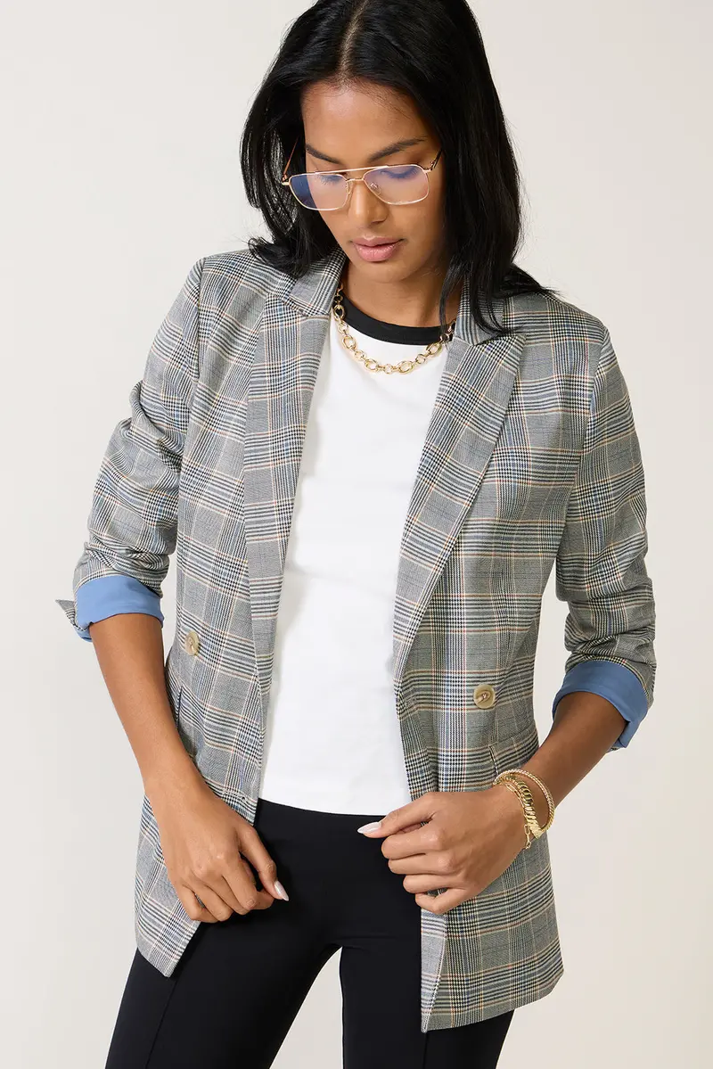 Women's Marcia Plaid Blazer 1