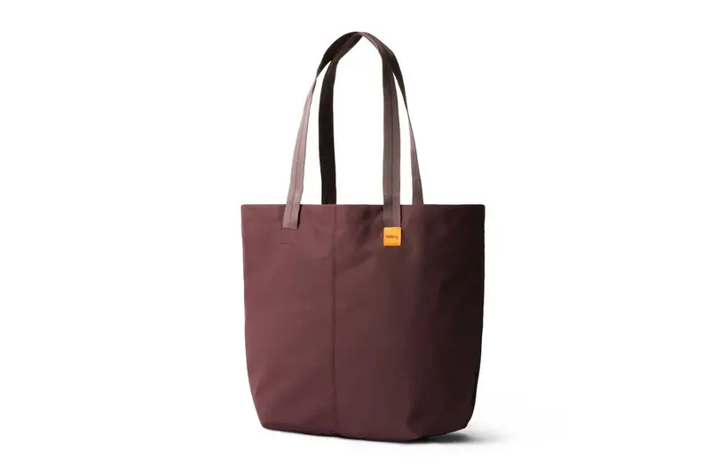 Women's Market Tote Bag In Burgundy 1