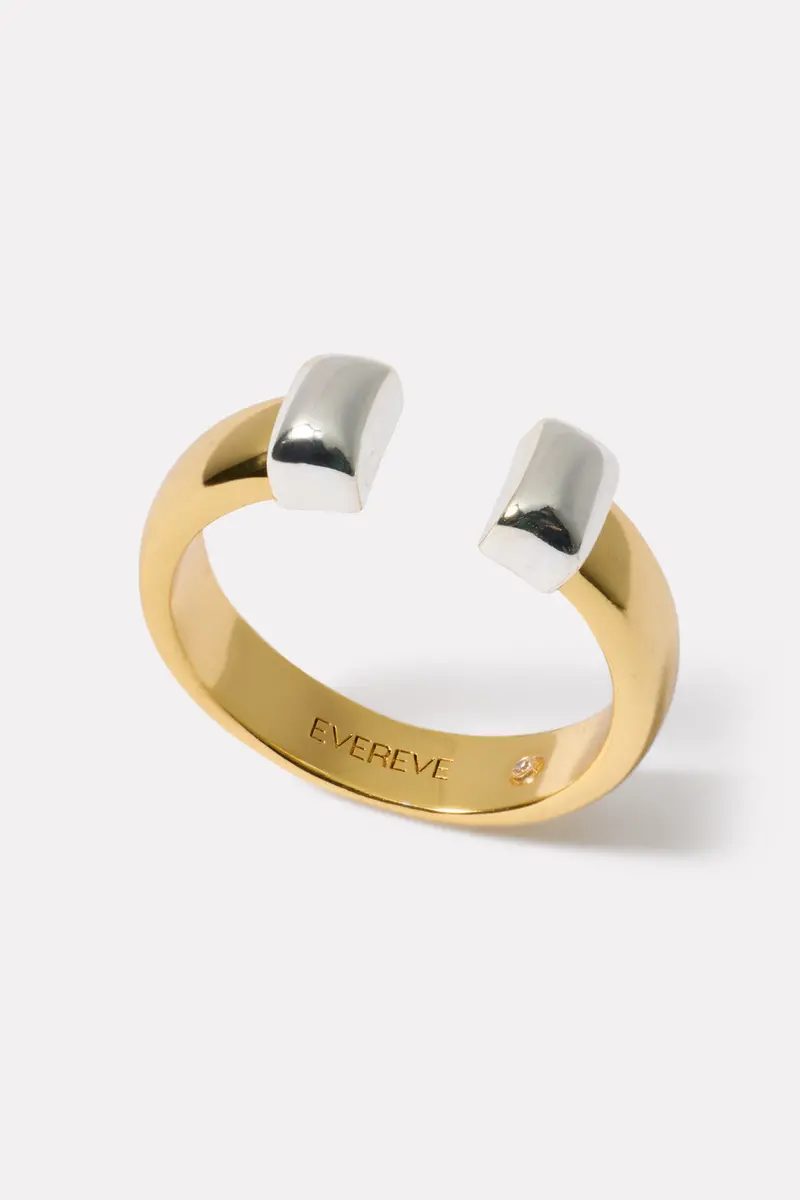 Women's Mavis Two Tone Bar Ring 1