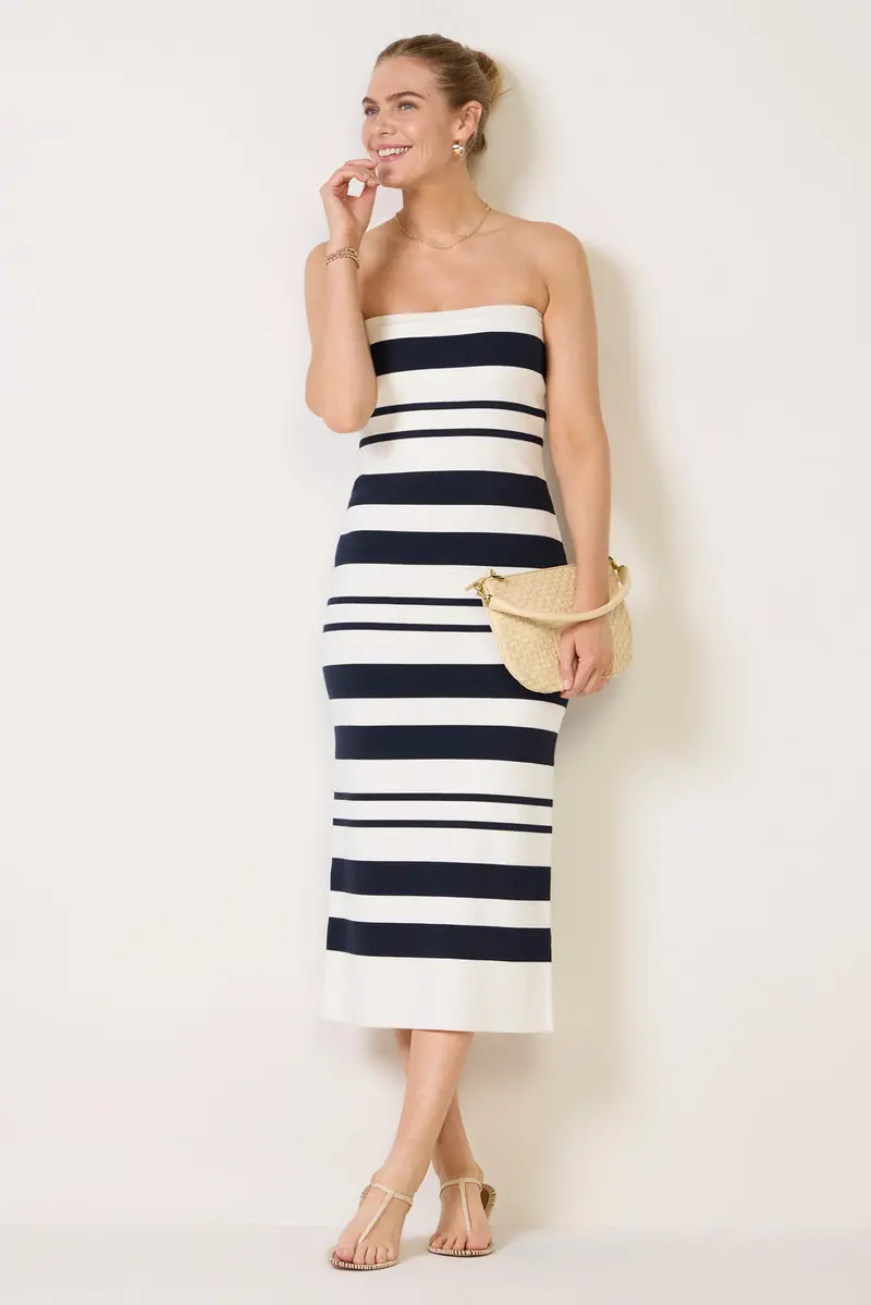 Women's Maxime Knit Strapless Midi Dress 1