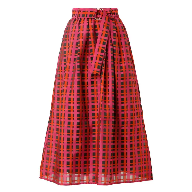Women's Maya Maxi Skirt In Crimson 1