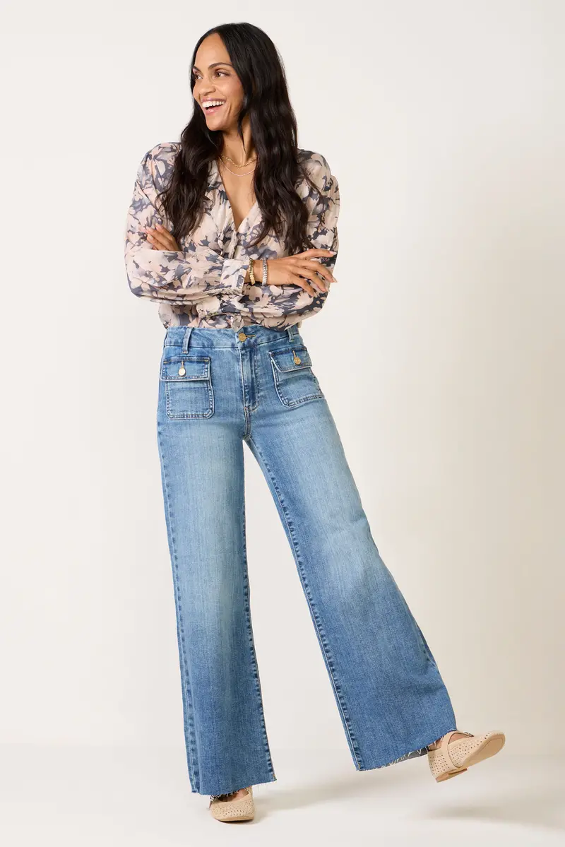 Women's Maya Wide Leg Jean 1