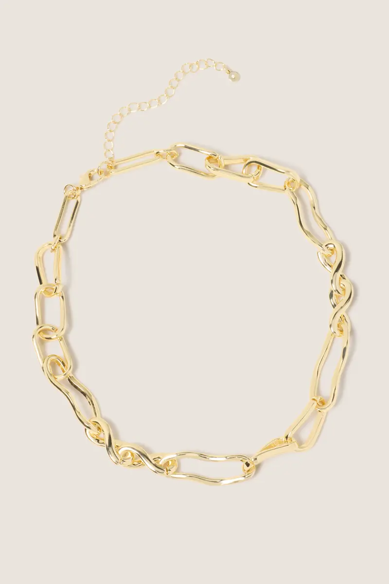 Women's Meg Hammered Link Necklace 1