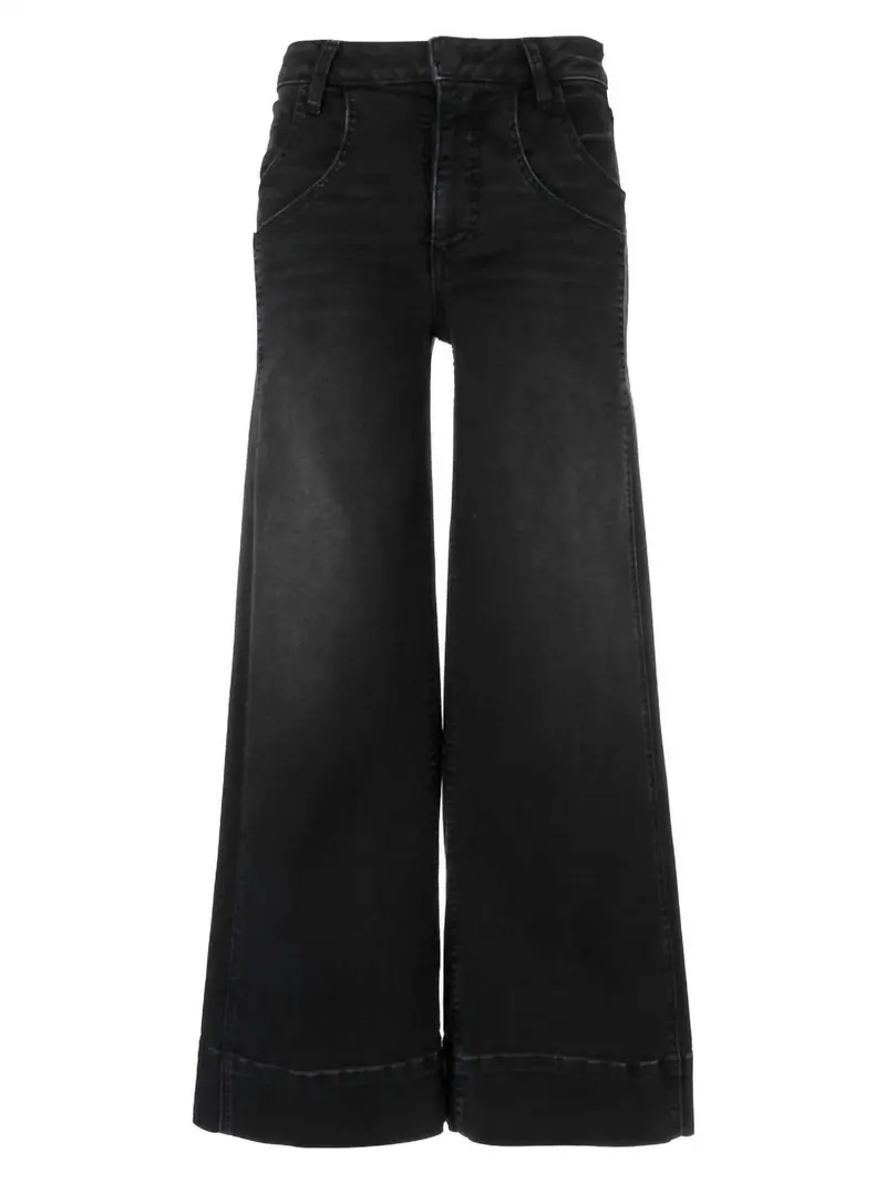Women's Meg High Rise Fab Ab Wide Leg Jeans In Glittering 1