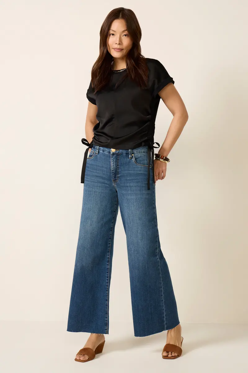 Women's Meg Wide Leg W/ Raw Hem Jeans 1