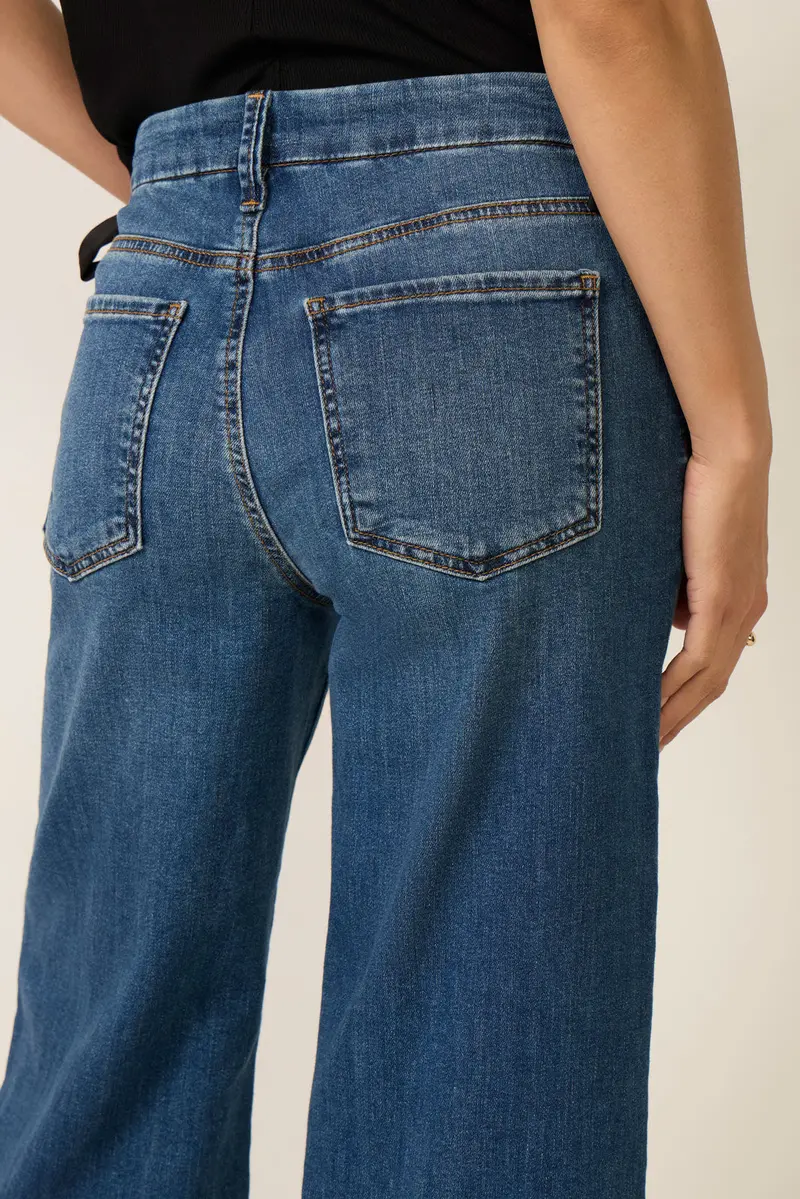 Women's Meg Wide Leg W/ Raw Hem Jeans 3