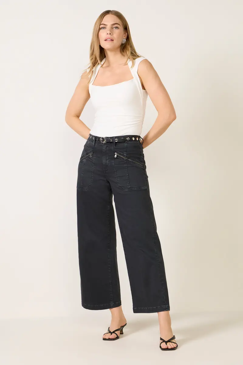 Women's Meg Wide Leg W Zipper Pocket Pants 1
