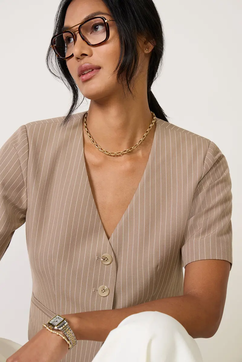 Women's Mel Pinstripe Blazer 1