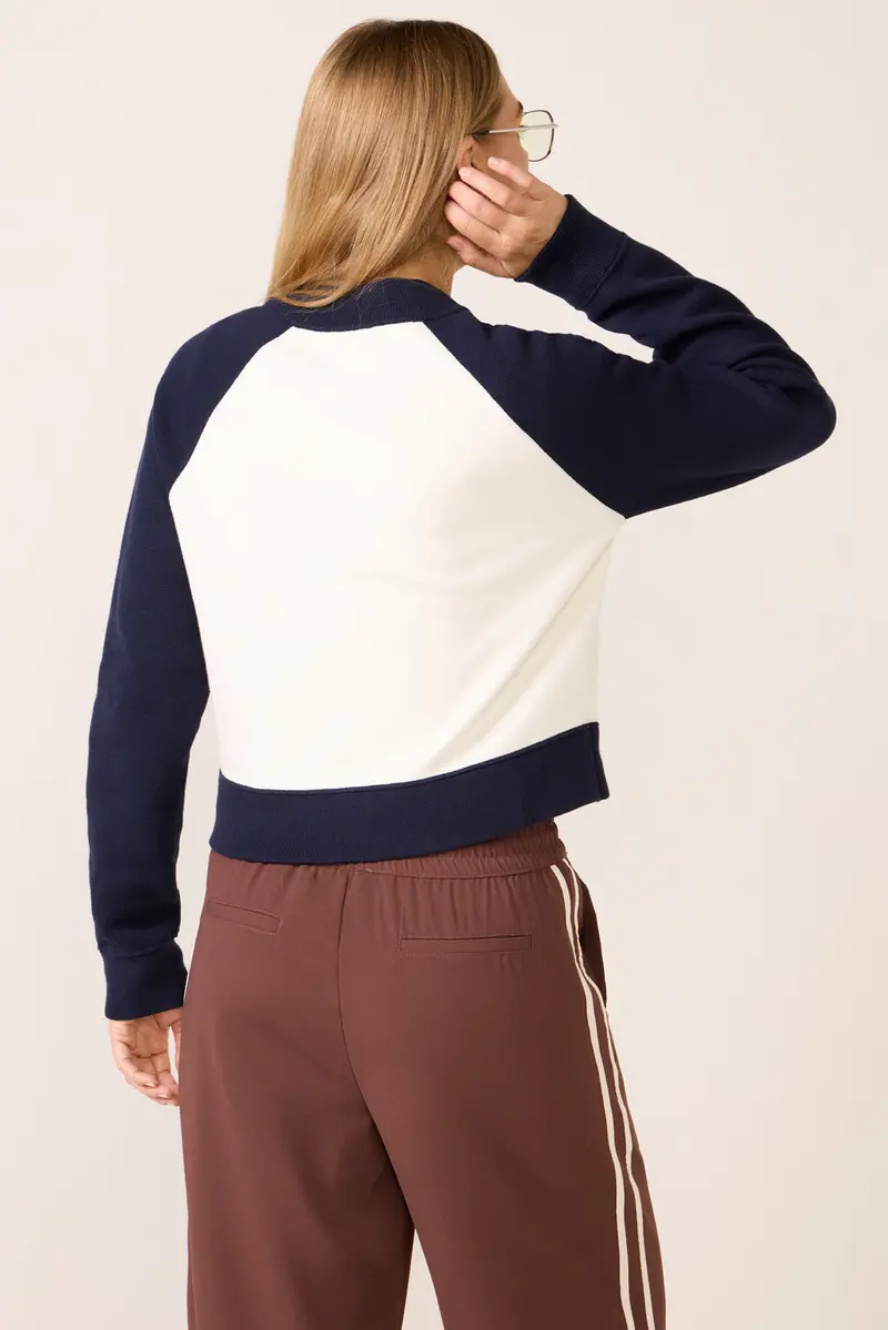Women's Melissa Colorblock Sweater Bomber 4