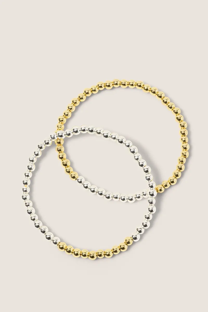 Women's Melissa Two Tone Beaded Bracelet Pack 1