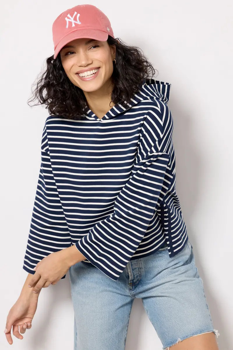 Women's Mia Stripe Hoodie 1