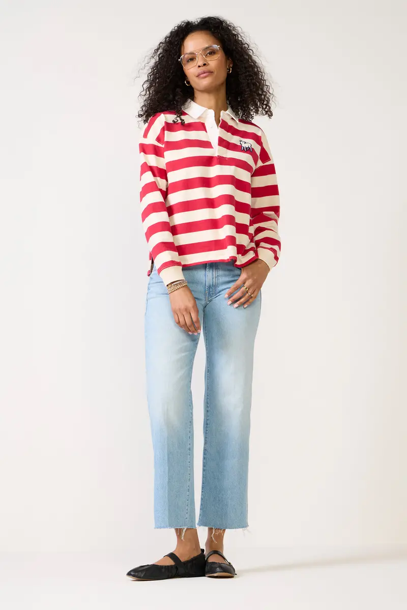 Women's Mid Rise Rambler Zip Ankle Fray Jean 1