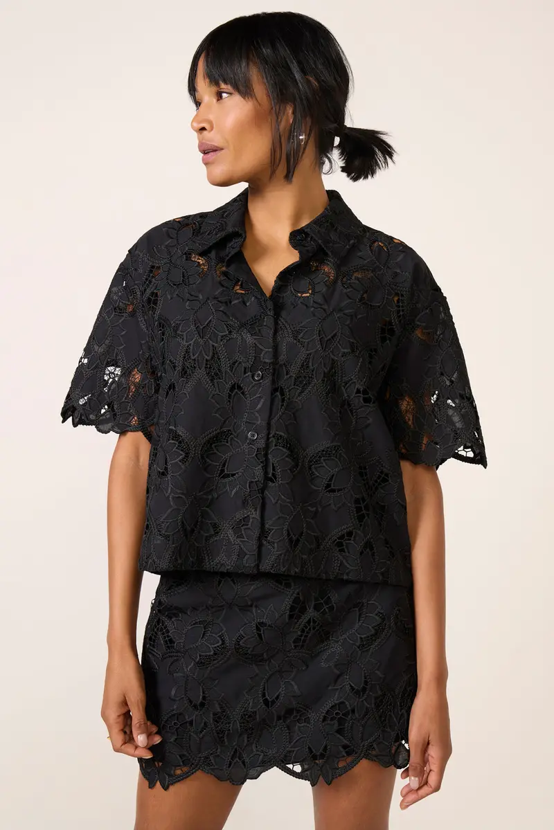 Women's Midnight Lace Top 1