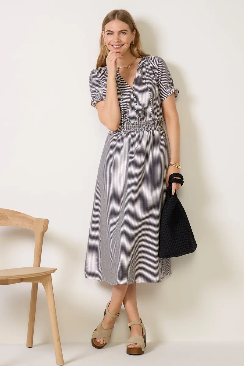 Women's Mina Stripe Midi Dress 1