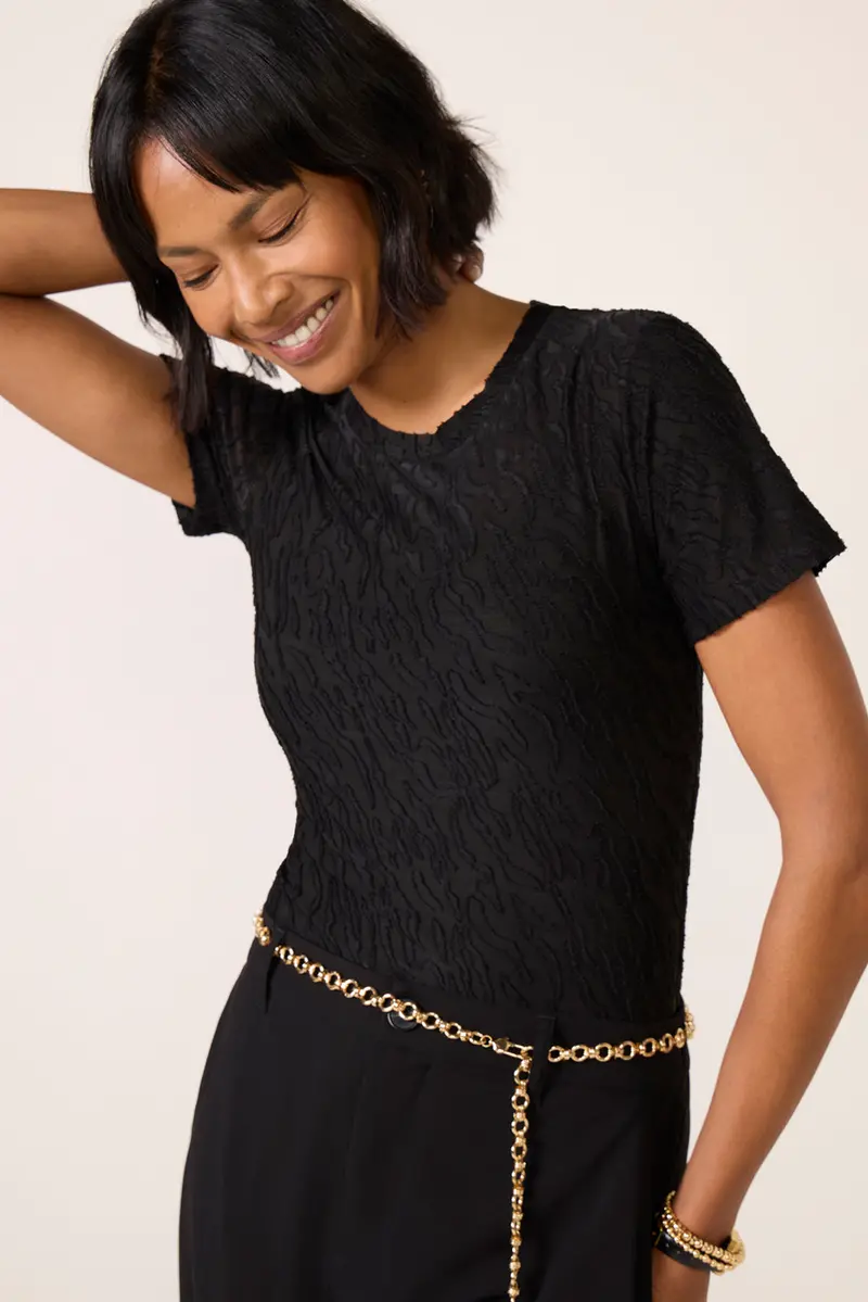 Women's Mitchie Burnout Short Sleeve Top 1