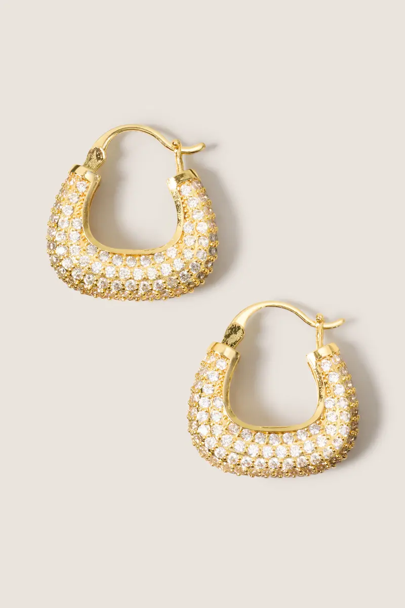 Women's Monaco Sparkle Hoops 1