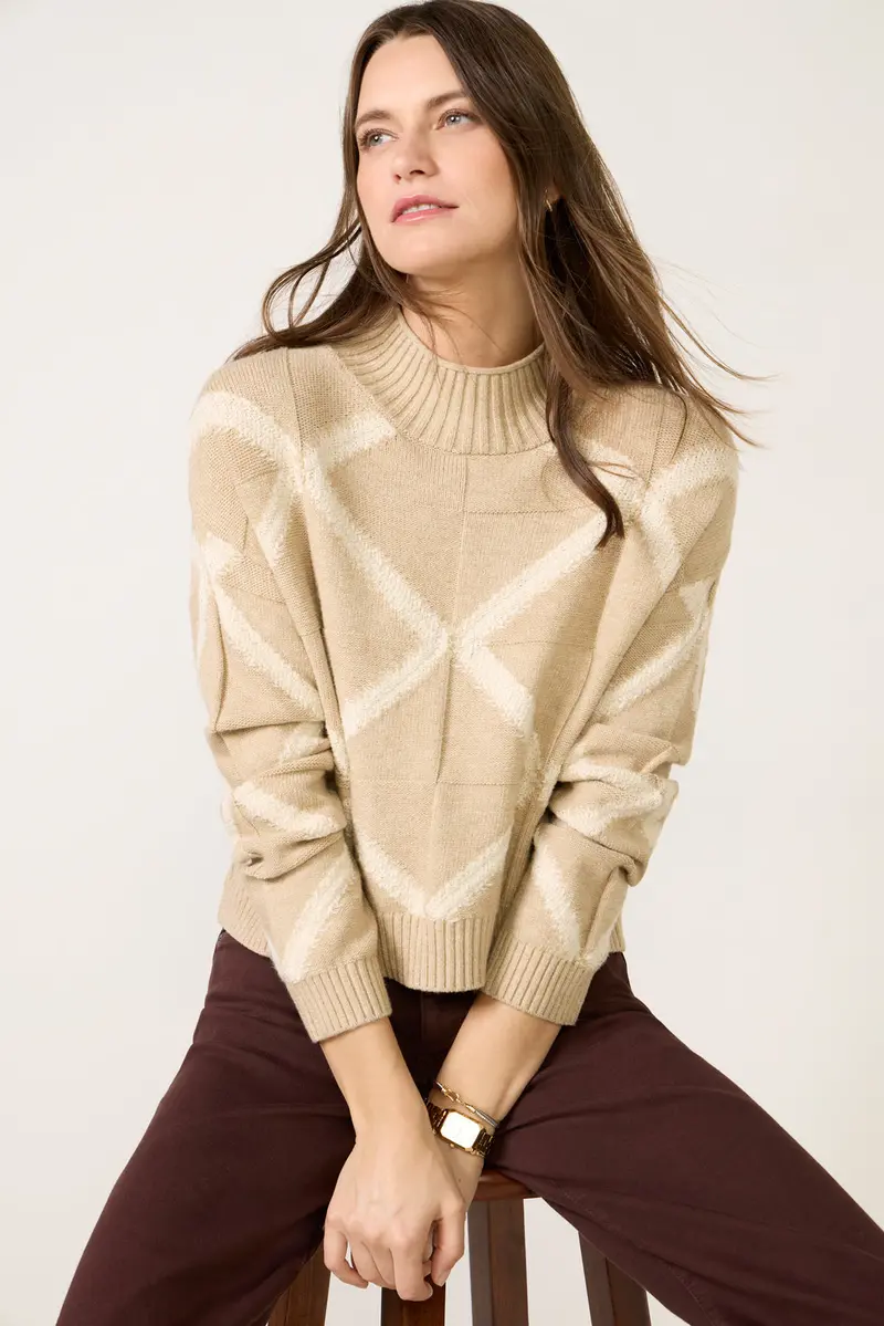 Women's Myles Mockneck Sweater Top 1