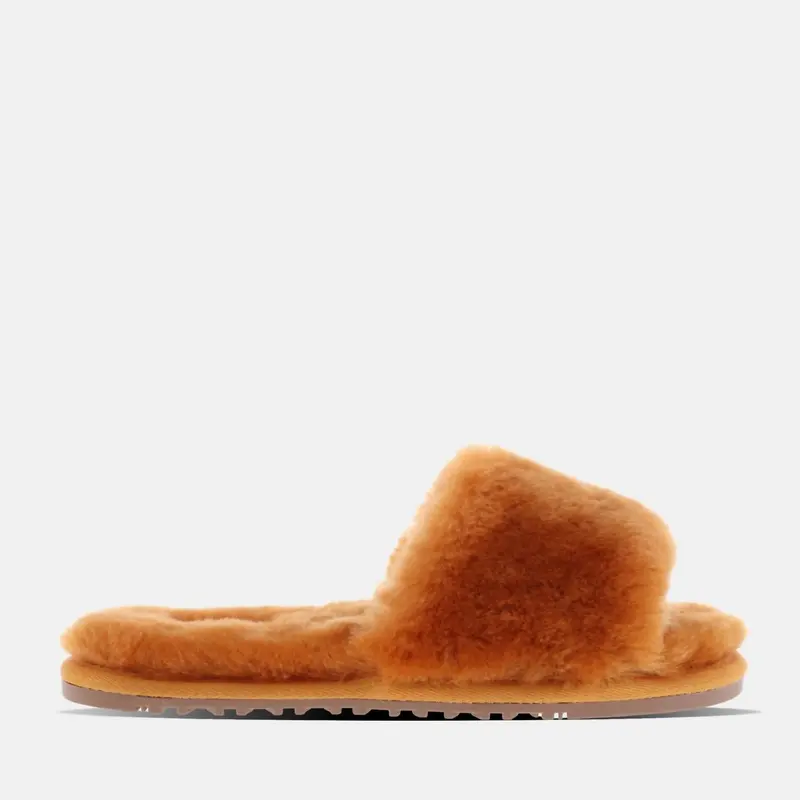 Women's Naomi Sheepskin Slide Sandal In Terra Cotta 1