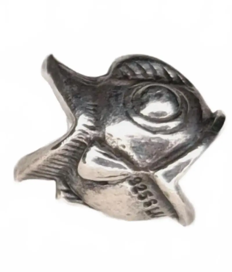 Women's Neither Fish Nor Bird Bead Charm In Silver 1