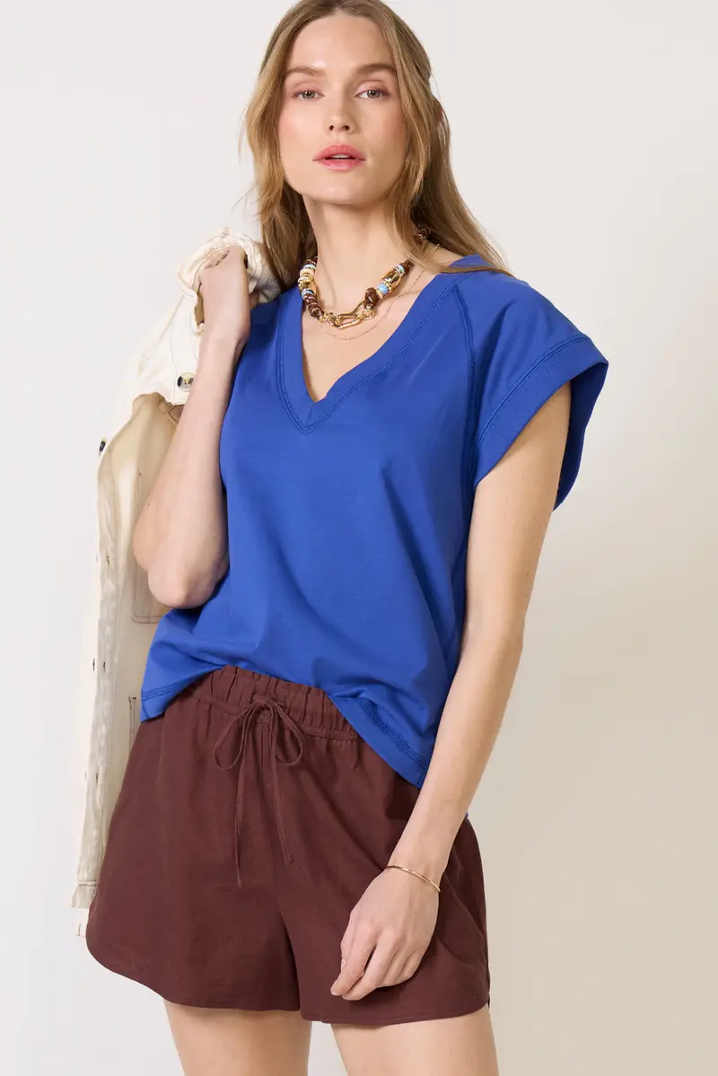 Women's Nora V Neck Muscle T-Shirt 1