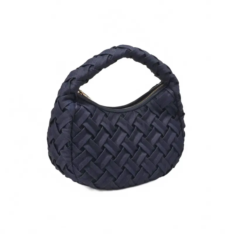 Women's Noreen Woven Clutch Bag In Denim 1