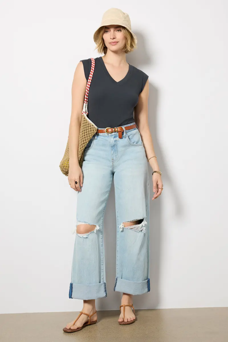 Women's Oro Ribbed T-Shirt 1