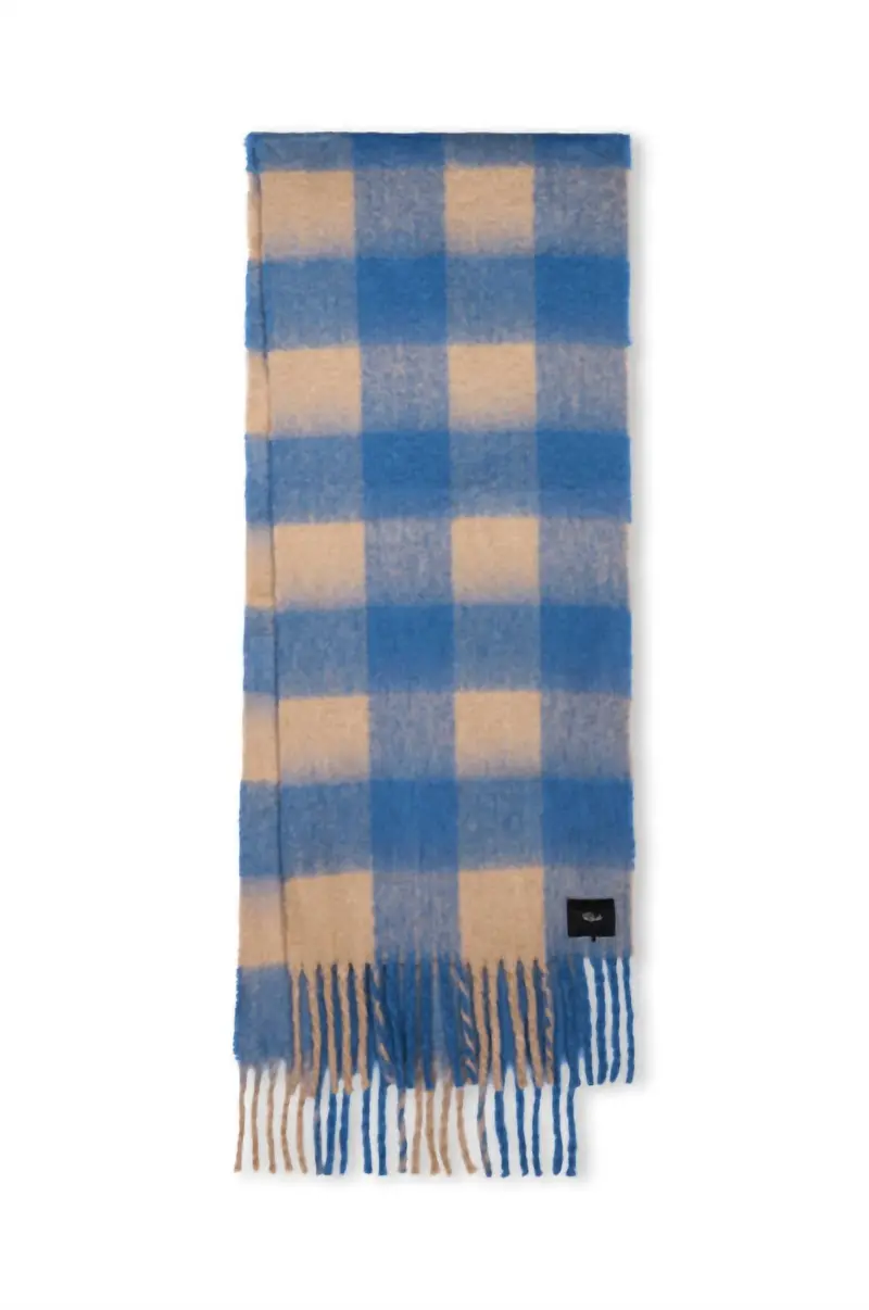 Women's Oslo Scarf In Cobalt Camel 1