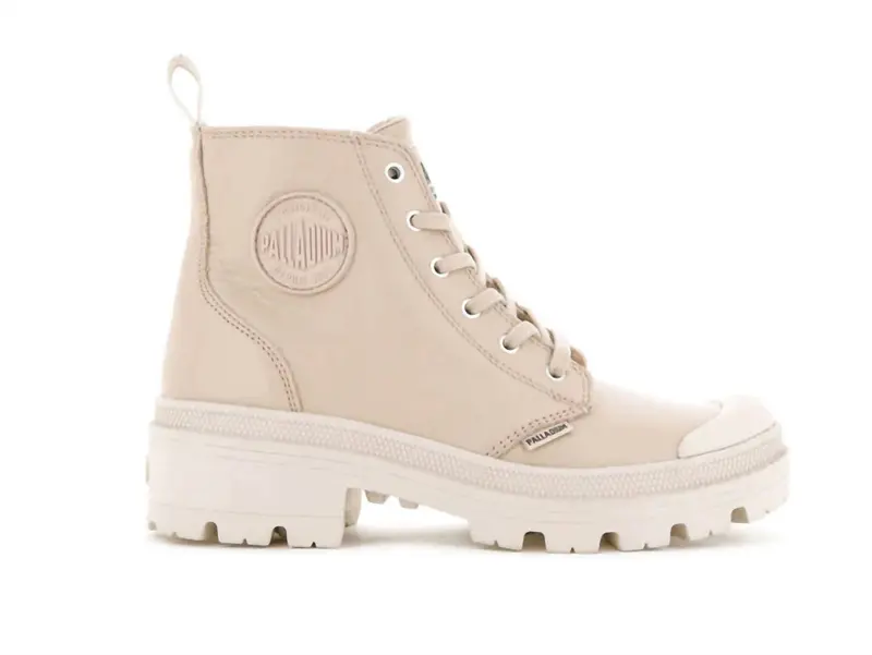 Women's Pallabase Leather Boots In Nude Dust 1