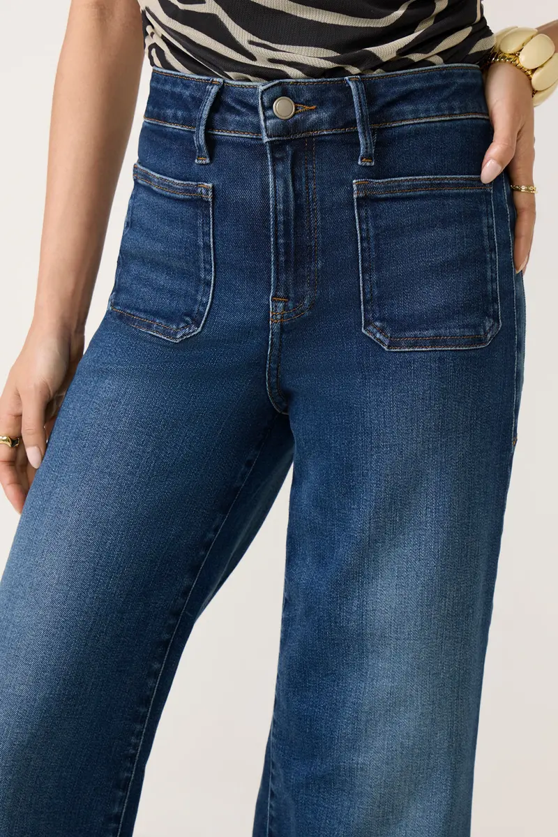 Women's Petite Waist Palazzo Jean 2