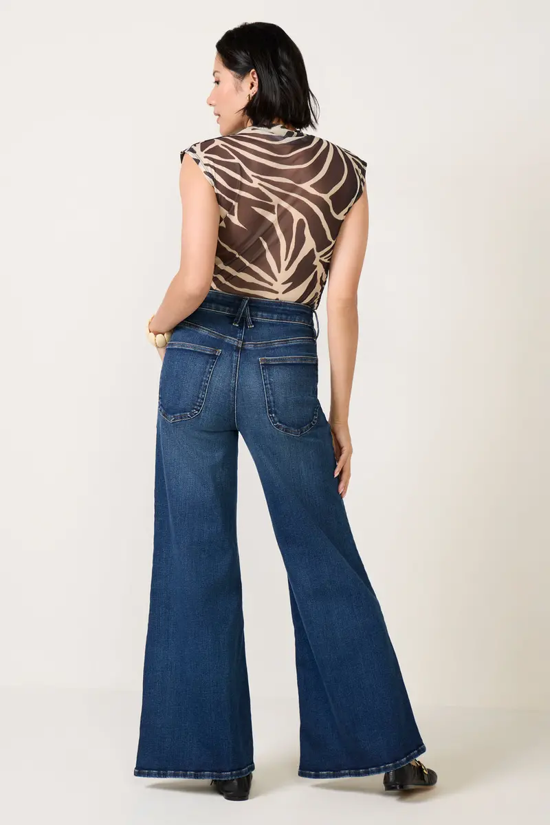 Women's Petite Waist Palazzo Jean 4