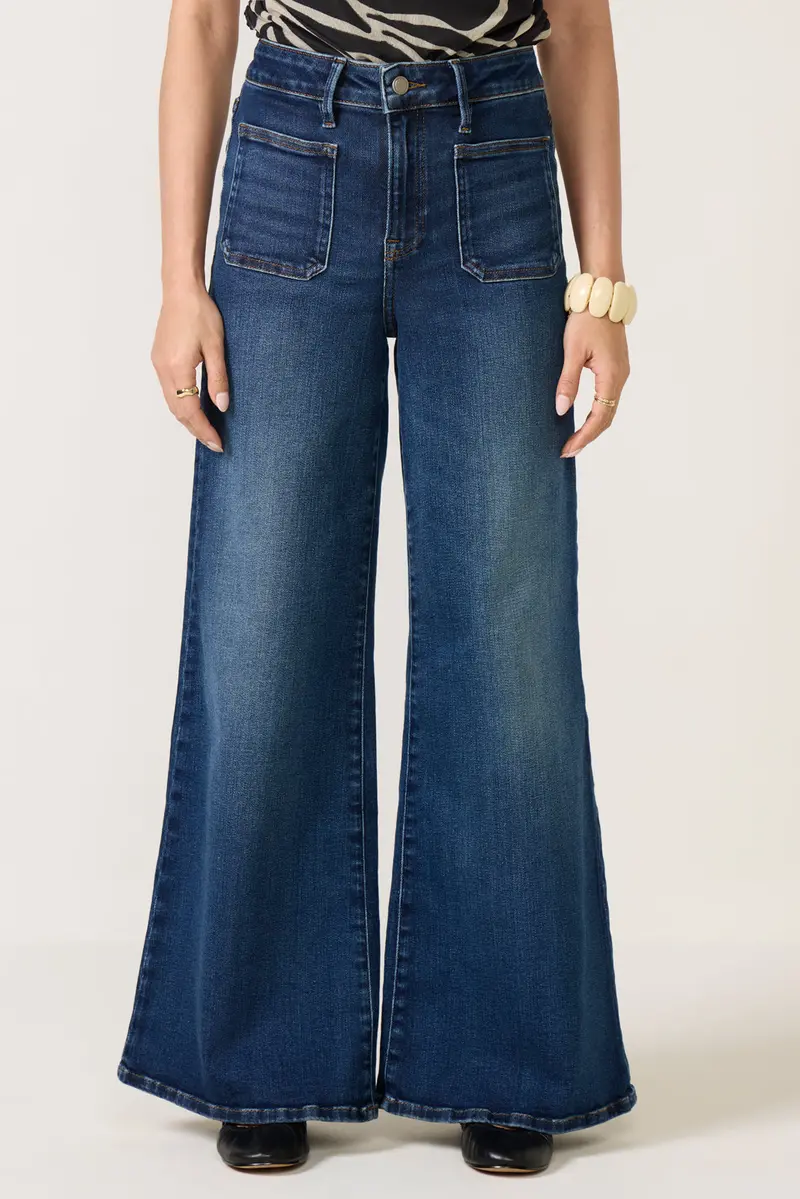 Women's Petite Waist Palazzo Jean 5