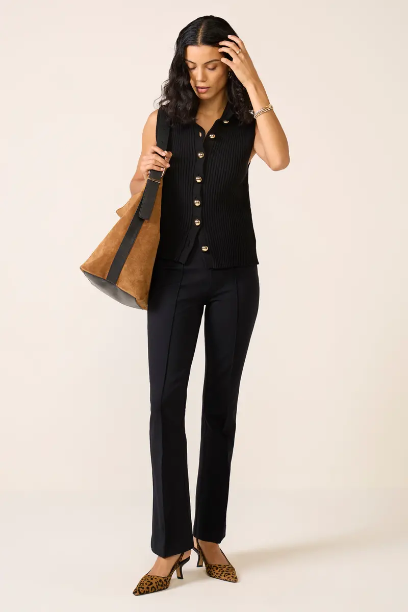 Women's Ponte Micro Flare Pants 1