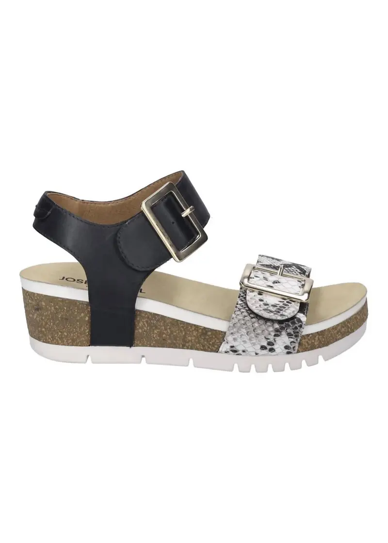 Women's Quinn 02 Wedge Sandals In Black Kombi 1