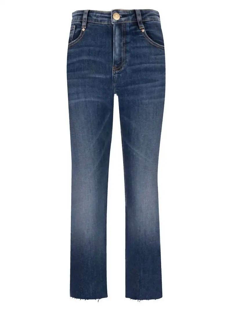 Women's Rachael High Rise Fab Ab Mom Raw Hem Jeans In Explore 1