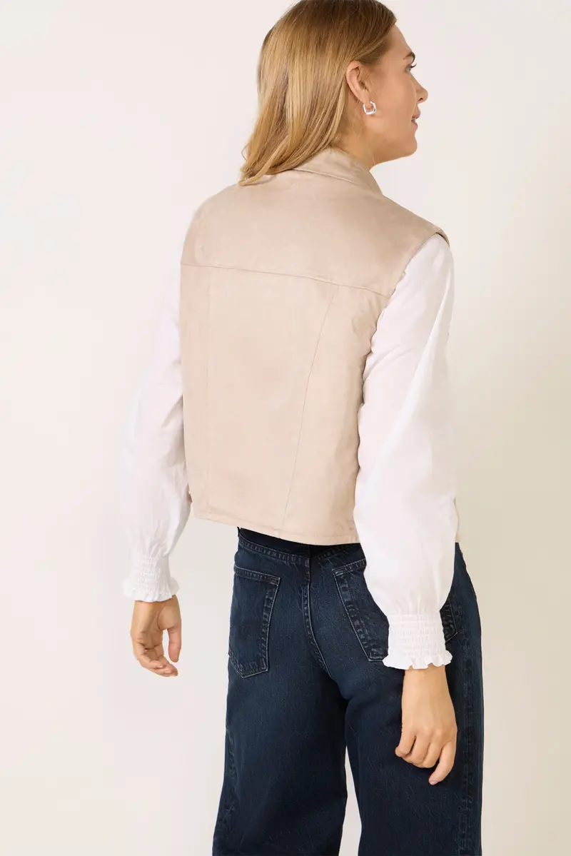 Women's Reagan Faux Suede Vest 5