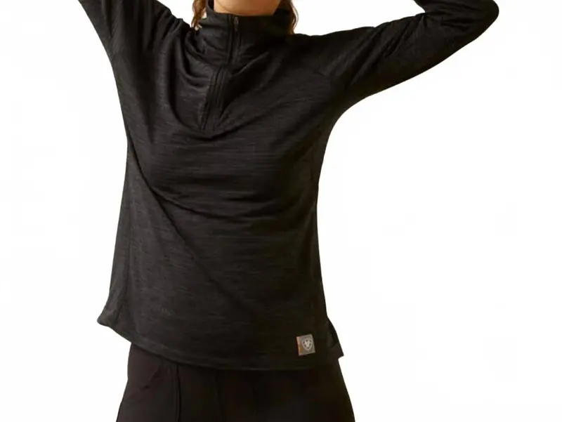 Women's Rebar Gridworks Baselayer Shirt In Black 1