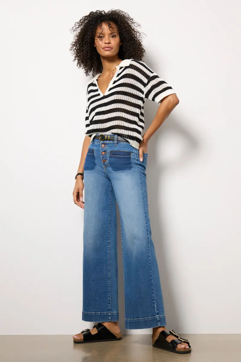 Women's Reworked Patch Pocket Ever Wide Leg Jeans 1