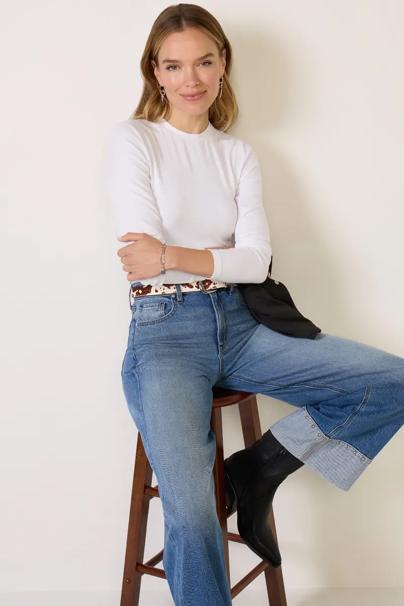 Women's Rilo Rib Long Sleeve Top 1