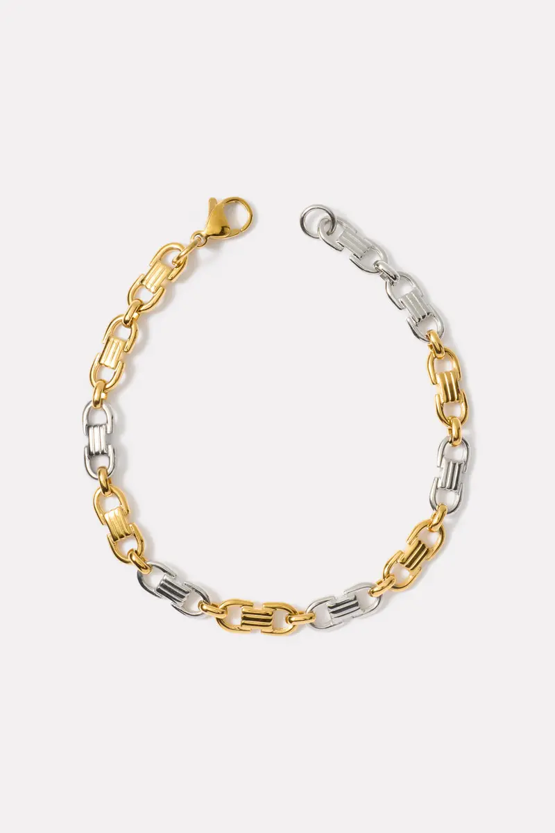 Women's Rio Two Tone Chain Bracelet 1