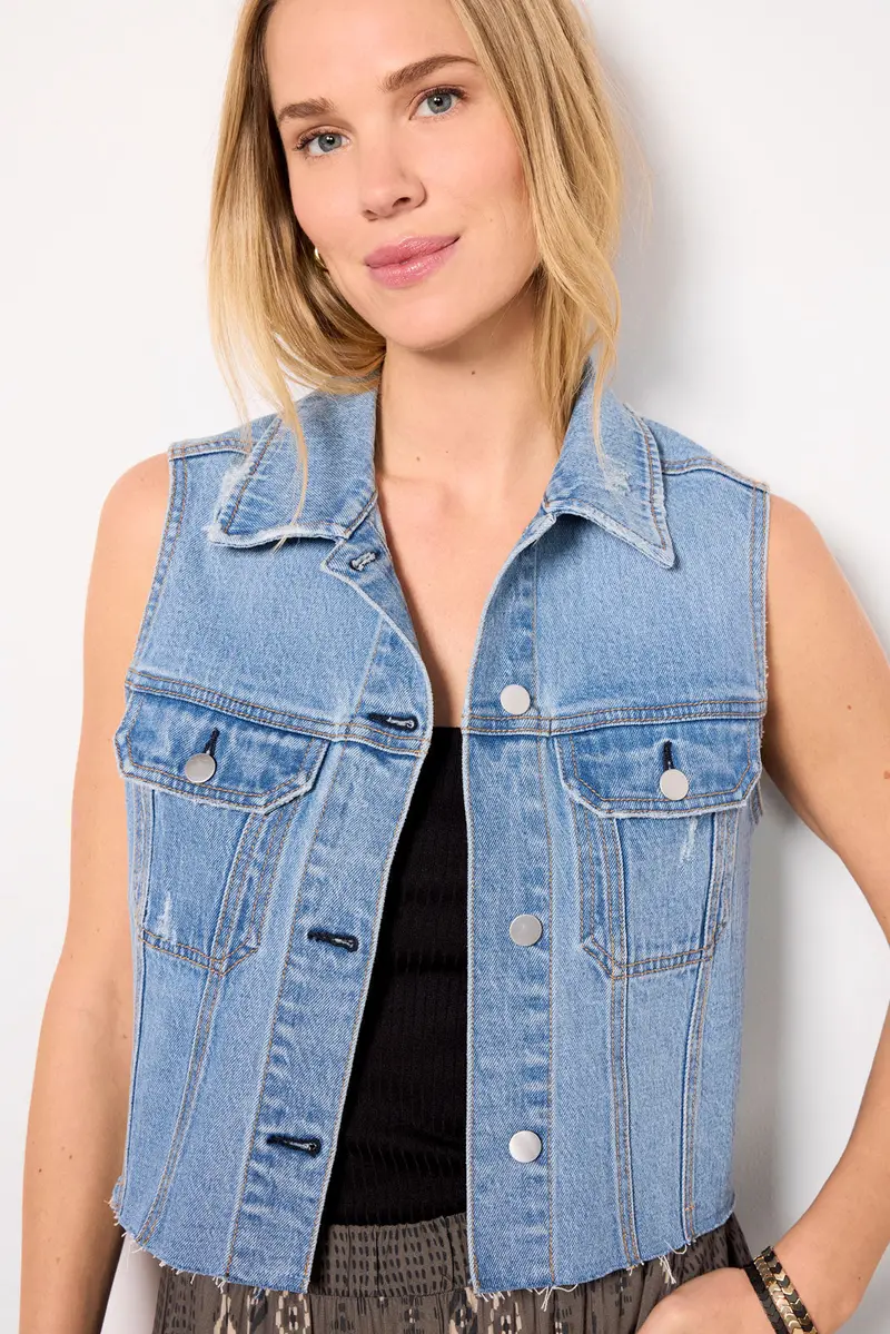 Women's Robbie Denim Vest 1