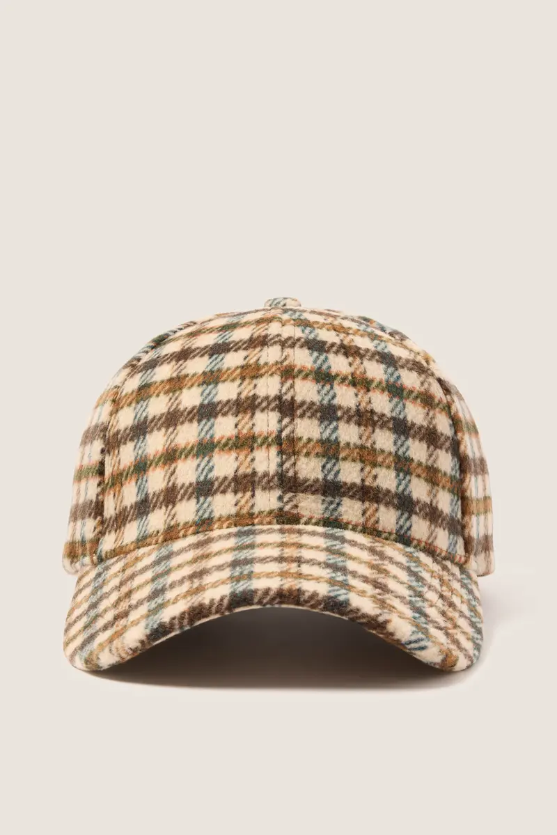Women's Robbins Plaid Baseball Hat 1