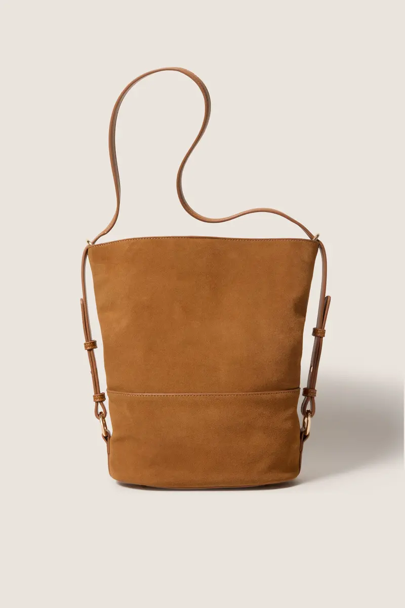 Women's Ronnie Suede Bucket Tote Bag 1