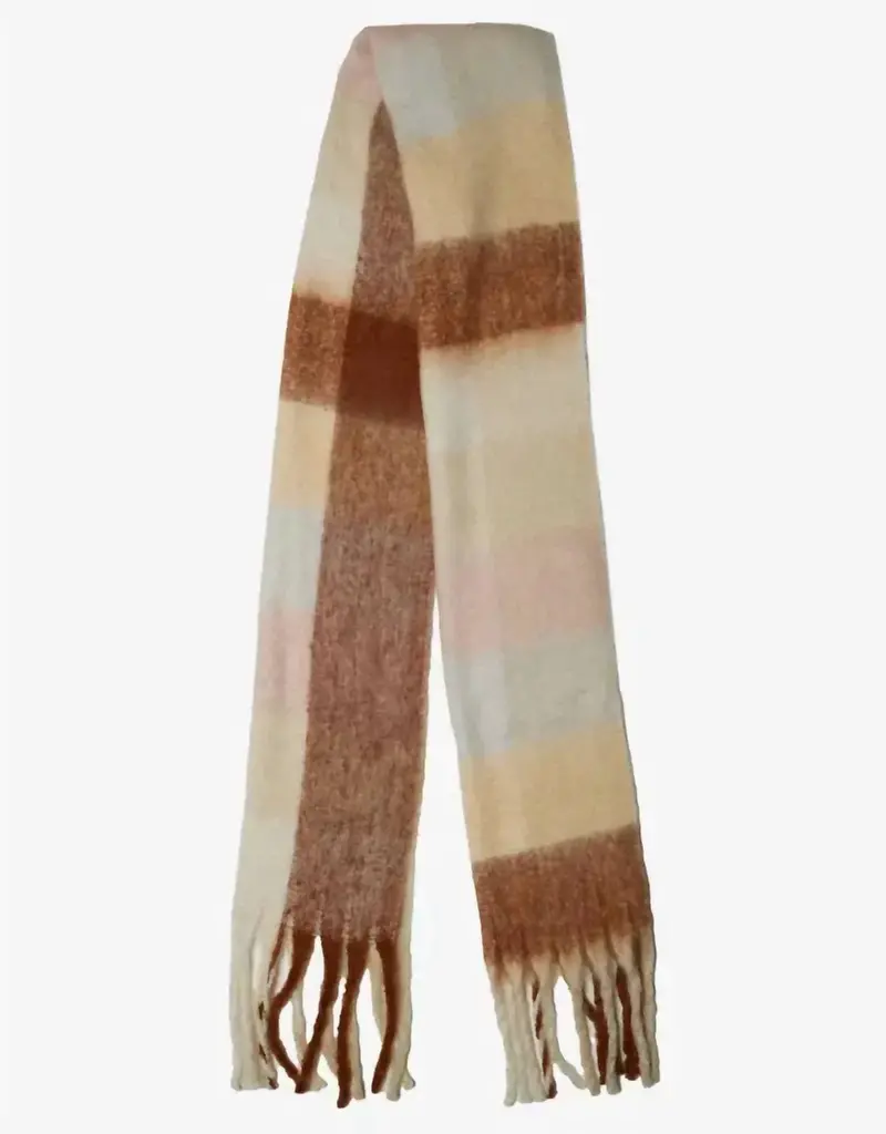 Women's Roscoe Scarf In Pink Brown 1