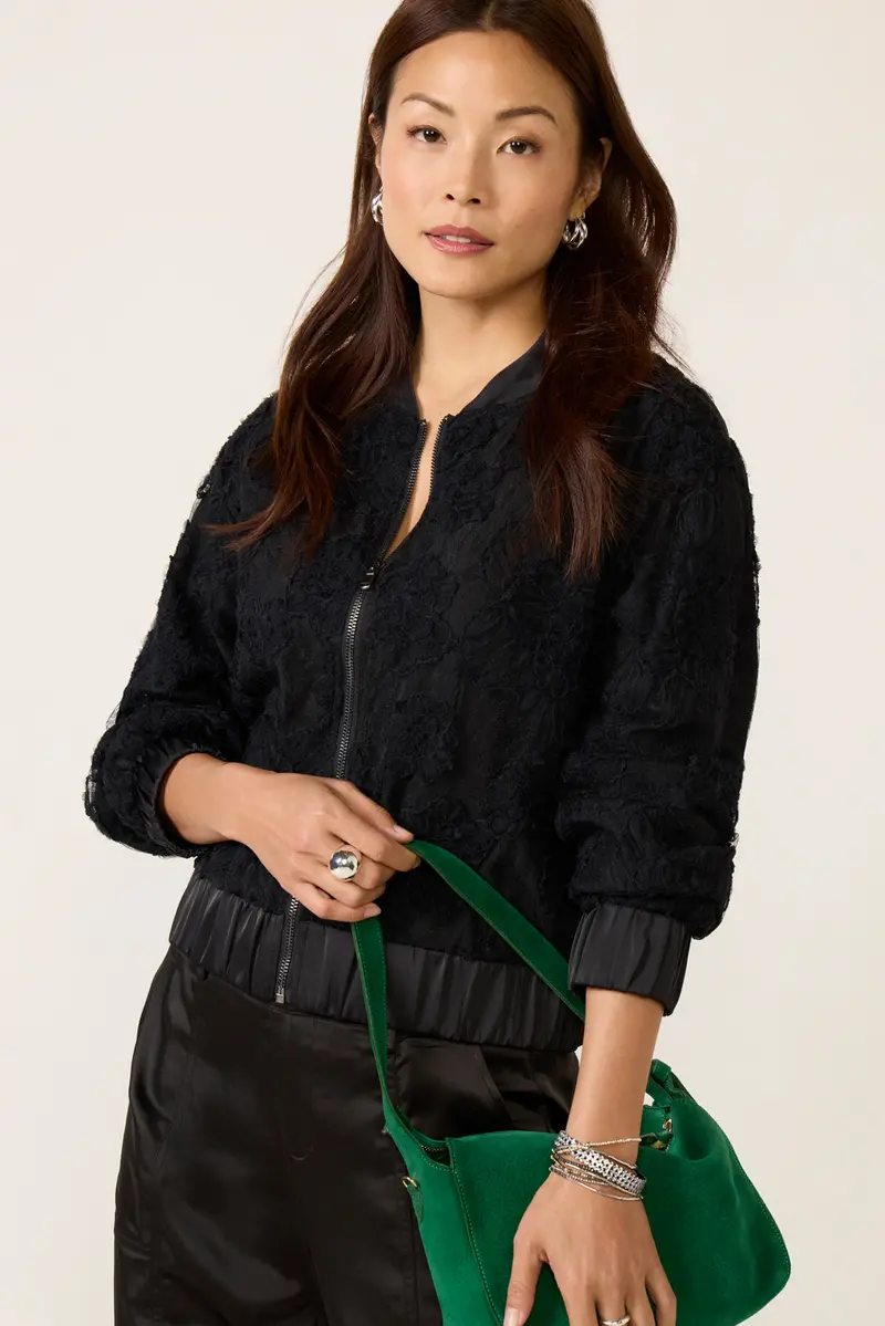 Women's Rosy Party Bomber Jacket 1