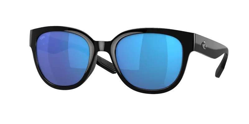 Women's Salina Sunglasses In Black/Blue Mirror 1