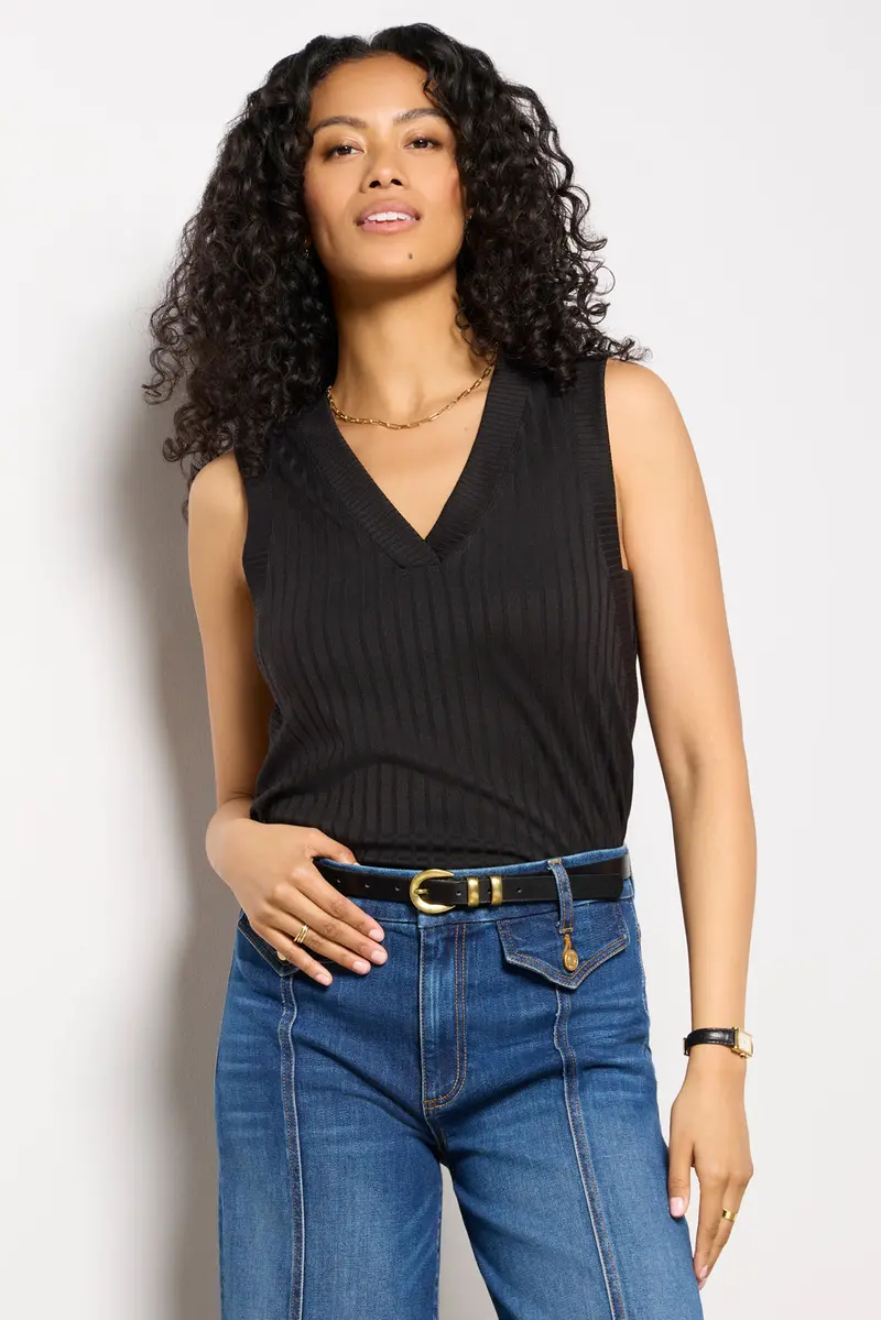 Women's Sarina V Neck Tank Top 1