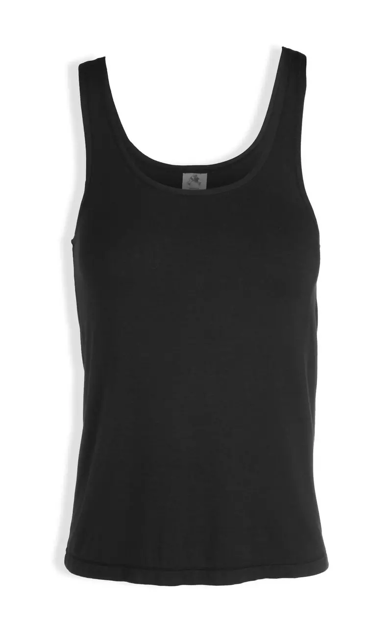 Women's Scoop Neck Love Tank Top In Black 1